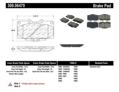 Stoptech Sport Performance Brake Pads (89 - 96 Nissan 300ZX) - Stoptech