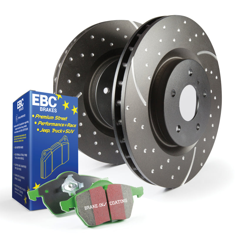 Kits EBC S10 Almohadillas Greenstuff y rotores GD (múltiples aplicaciones)