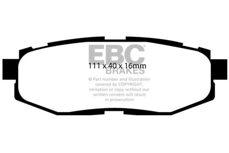 EBC Greenstuff Rear Brake Pads (Multiple Applications)