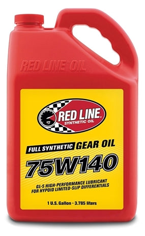 Aceite para engranajes 75W140 Aceite sintético para engranajes GL-5 Aceite de línea roja de 16 galones