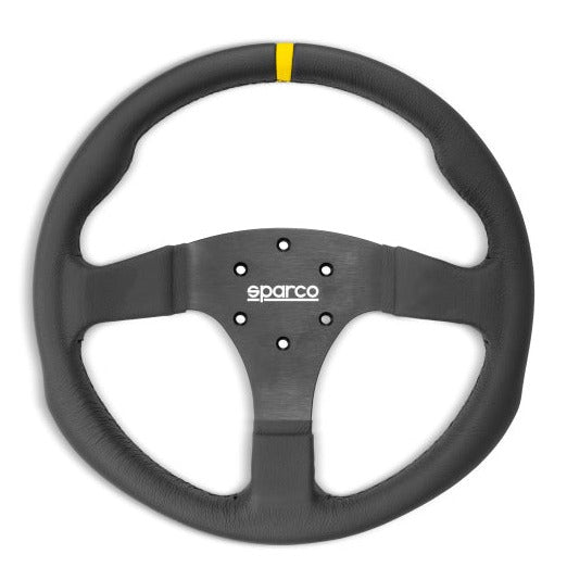 Sparco Steering Wheel R330B Leather w/ Button (Universal)