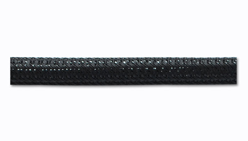 Vibrante funda dividida flexible de 1/4 pulg. de diámetro exterior (10 pies de largo) Negro