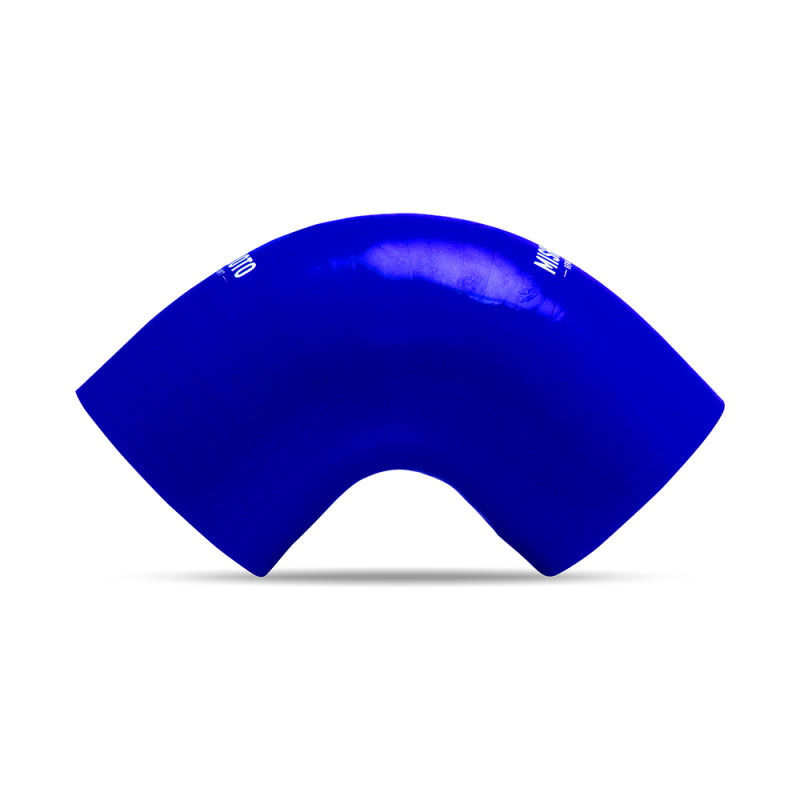 Acoplador azul de 90 grados Mishimoto de 2,5 pulgadas