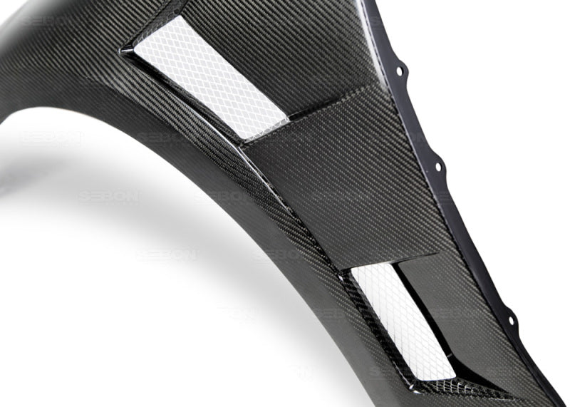 Guardabarros Seibon de fibra de carbono 10 mm más anchos (Lexus IS250/350 14-15)