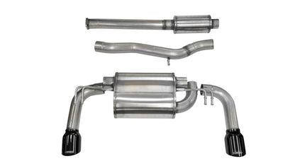 Corsa Black Sport Dual Rear Cat - Back Exhaust (Evolution X) - CORSA Performance