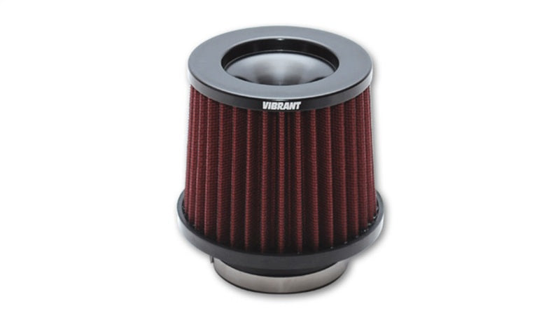 Vibrante el filtro de aire de rendimiento clásico (cono de 5,25 pulgadas de diámetro exterior x 5 pulgadas de alto x 4 pulgadas de diámetro interior de entrada)