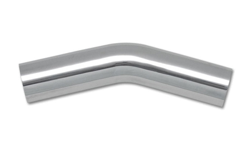 Vibrante tubo de aluminio universal de 2,5 pulgadas de diámetro exterior (curva de 30 grados) - Pulido
