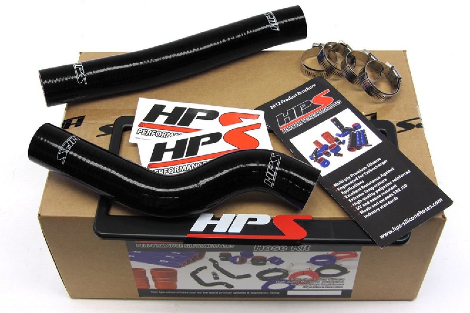 HPS Kit de manguera de radiador de silicona reforzada negra, refrigerante para Hyundai 10-12 Genesis Coupe 2.0T Turbo