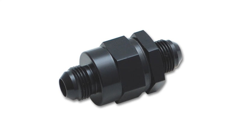 Vibrant Billet Aluminum Check Valve w/ Integrated -8 AN fittings for Vibrant E-VAC Scavenger Kits