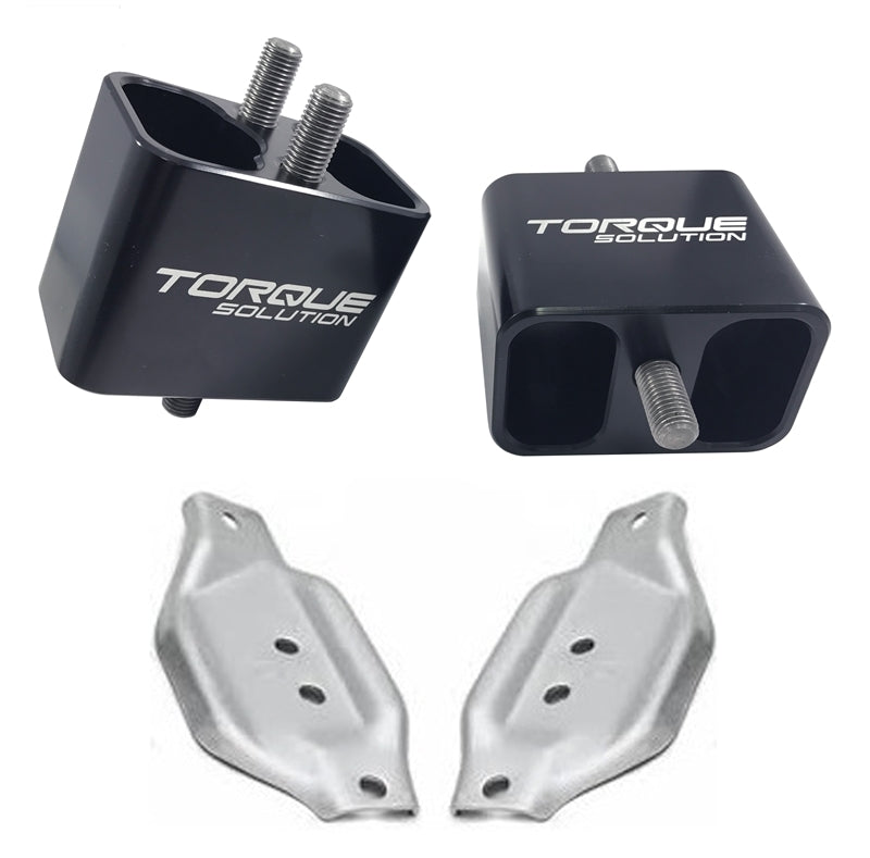 Torque Solution Solid Billet Engine Mounts with Mount Plates (Multiple Subaru Fitments)
