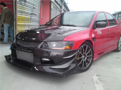 JDC Carbon Fiber Voltex Track Style Front Bumper (Evo 8/9) - JD Customs U.S.A