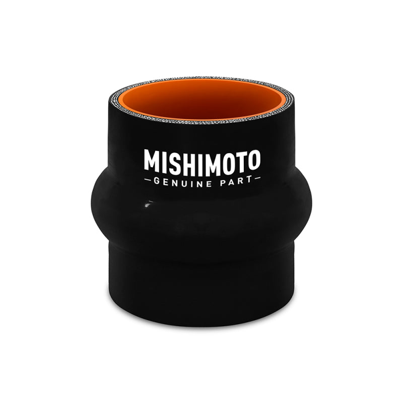 Acoplador de manguera con joroba negra Mishimoto de 2,5 pulgadas