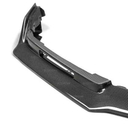 Seibon TA - Style Carbon Fiber Front Bumper Lip (17 - 21 Civic Type - R) - Seibon