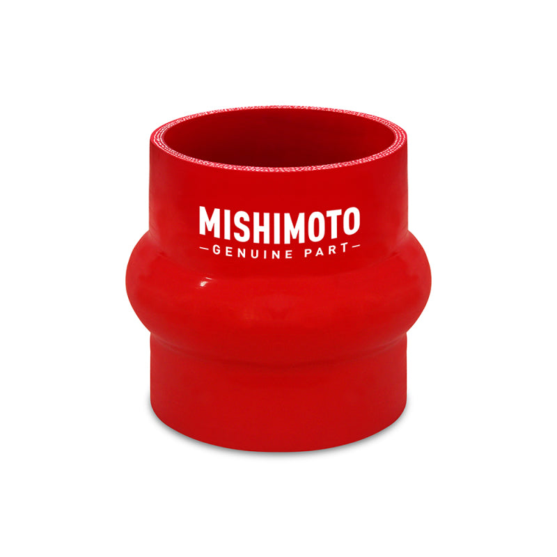 Mishimoto 4 pulgadas. Acoplador de silicona para manguera Hump - Rojo