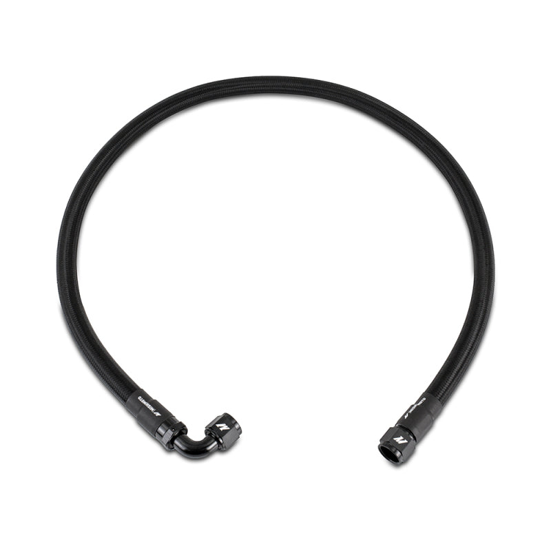 Mishimoto 3Ft Stainless Steel Braided Hose w/ -10AN Straight/90 Fittings - Black