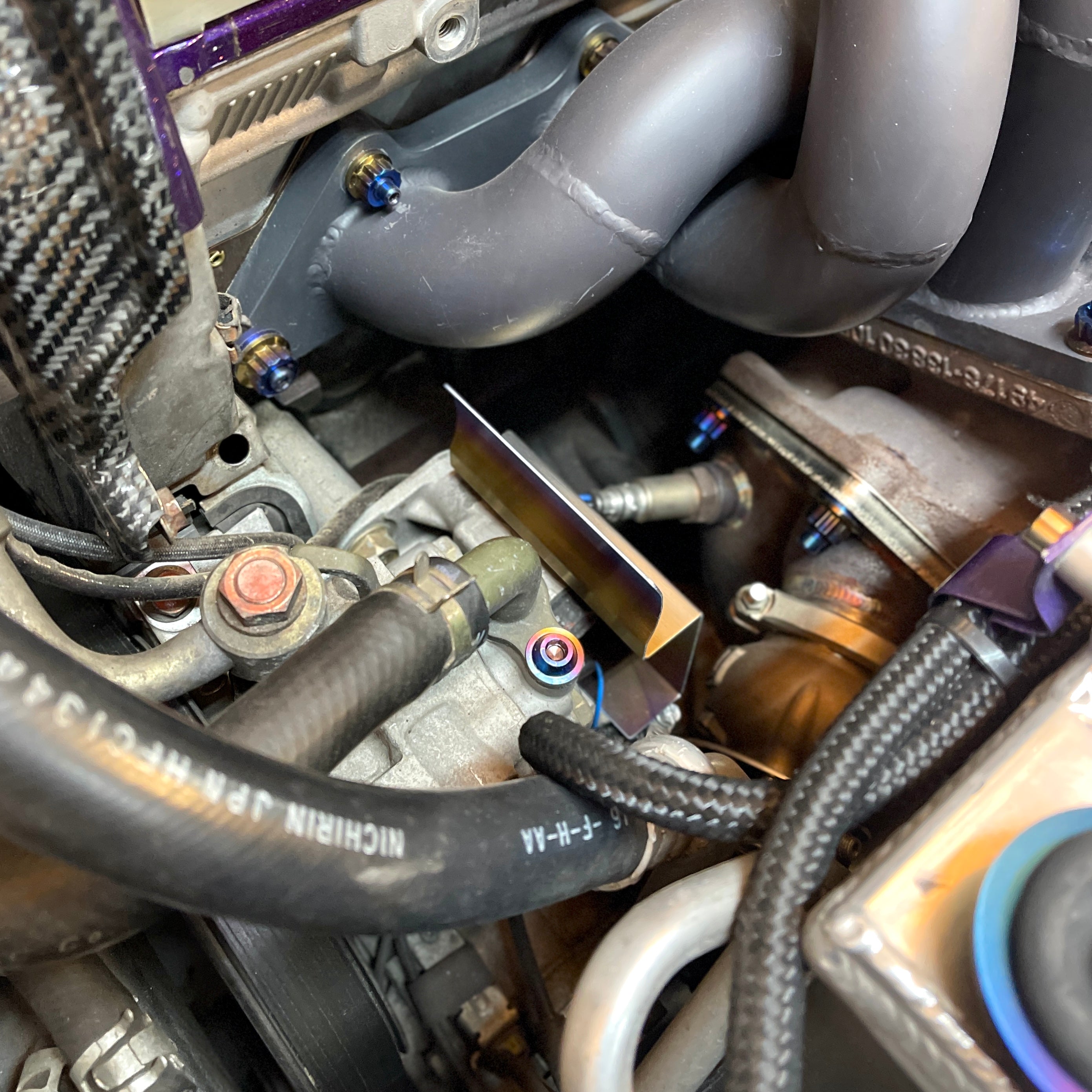 JDC Titanium Power Steering Pump Heat Shield (Evo 8/9)