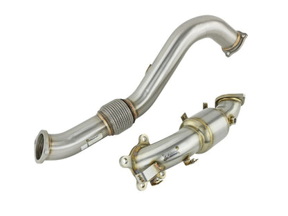 Skunk2 Downpipe Kit w/ Cat (16 - 20 Honda Civic) - Skunk2 Racing