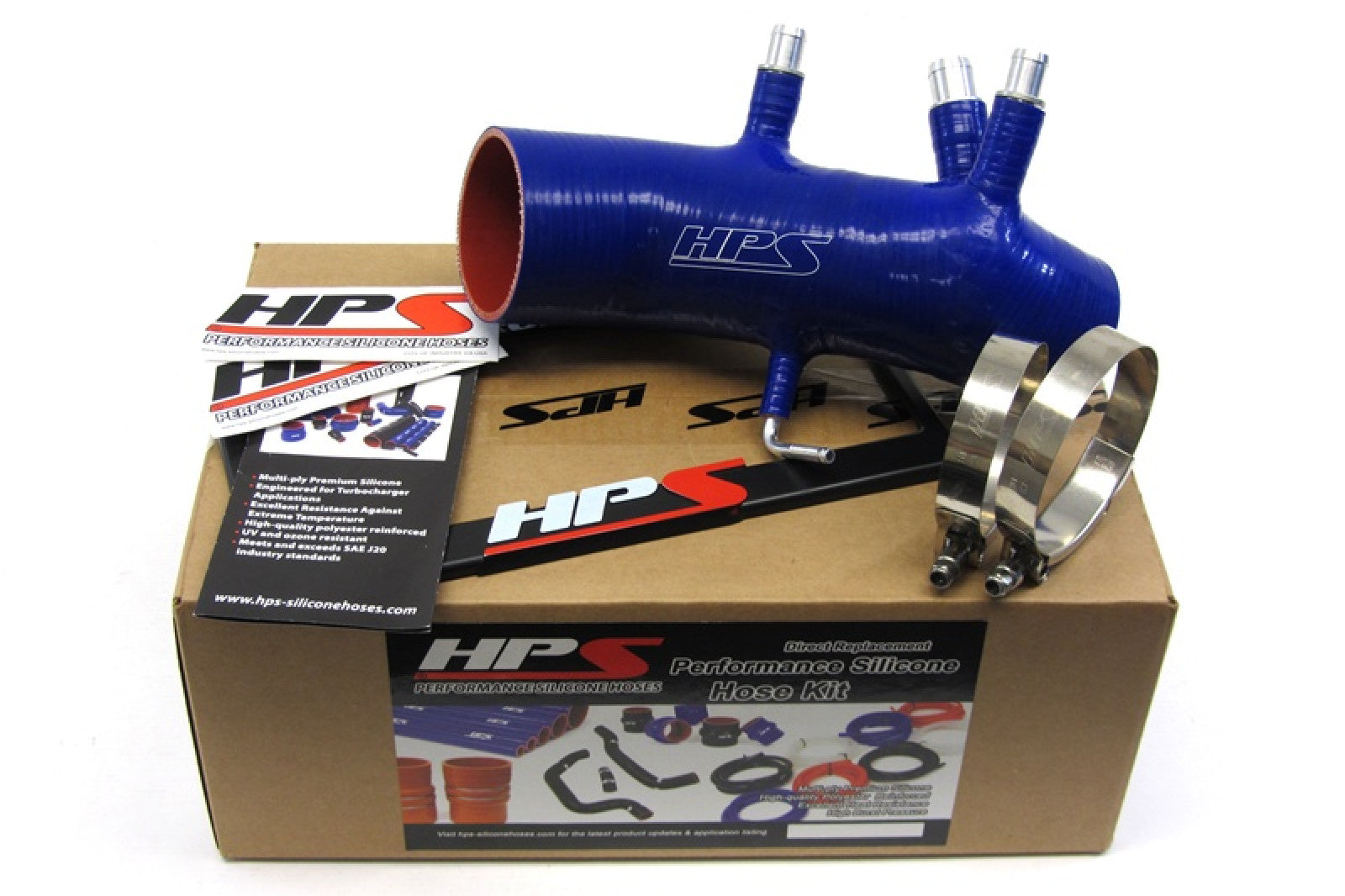 HPS Blue Reinforced Silicone Post MAF Air Intake Hose Kit for Toyota 86-92 Supra 7MGTE Turbo