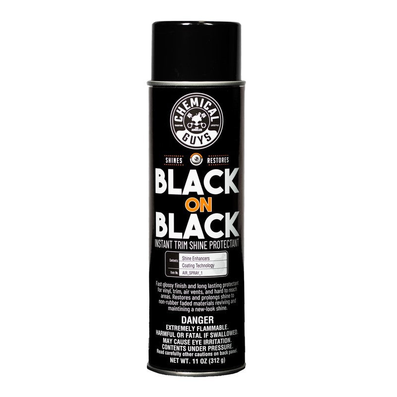 Apósito en spray con brillo instantáneo Black on Black de Chemical Guys, 11 oz (P6)