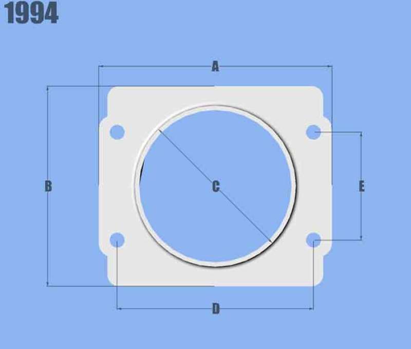 Placa adaptadora de sensor MAF vibrante para aplicaciones Subaru, uso solo con filtros de identificación de entrada de 3 pulgadas