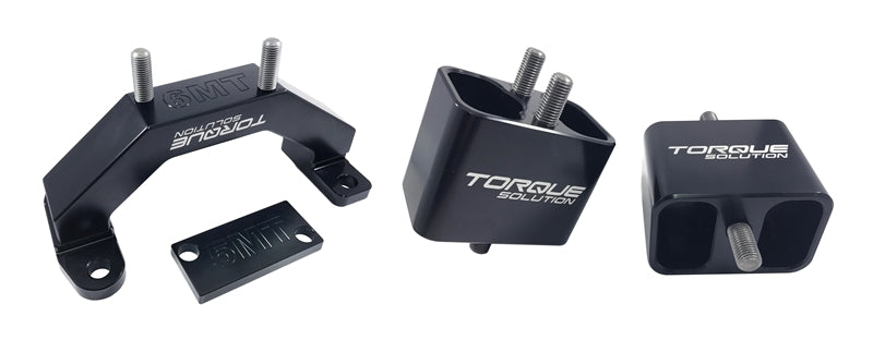 Torque Solution Soportes de transmisión y motor de aluminio macizo Billet 02-14 Subaru WRX / 04-17 STi