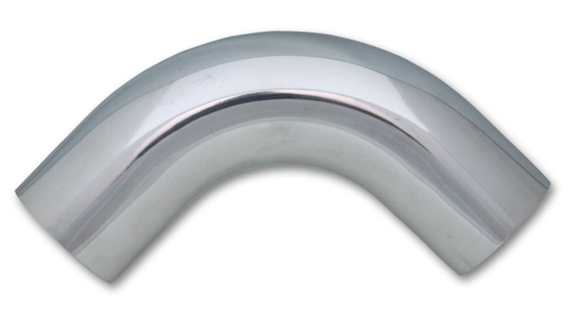 Vibrante tubo de aluminio universal de 2,25 pulgadas de diámetro exterior (curva de 90 grados) - Pulido