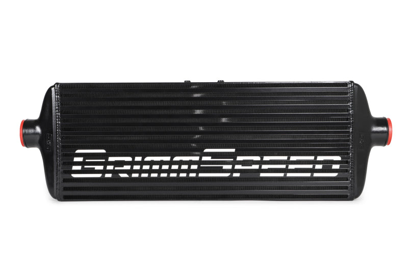 GrimmSpeed ​​Kit de intercooler de montaje frontal con núcleo negro y tubo negro 2008-2014 STI
