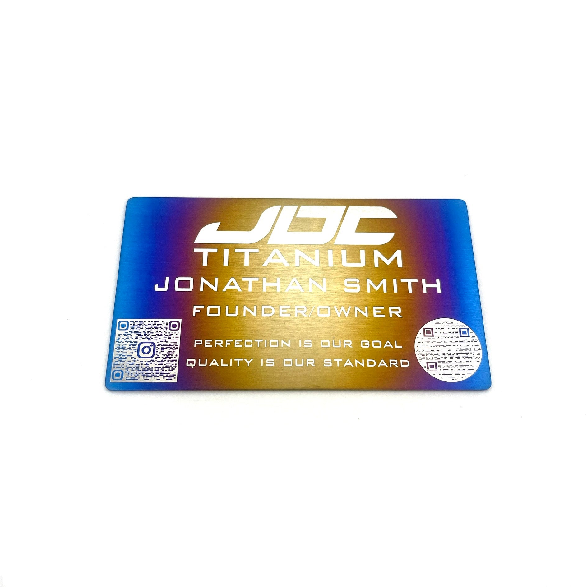 JDC Titanium Business Cards