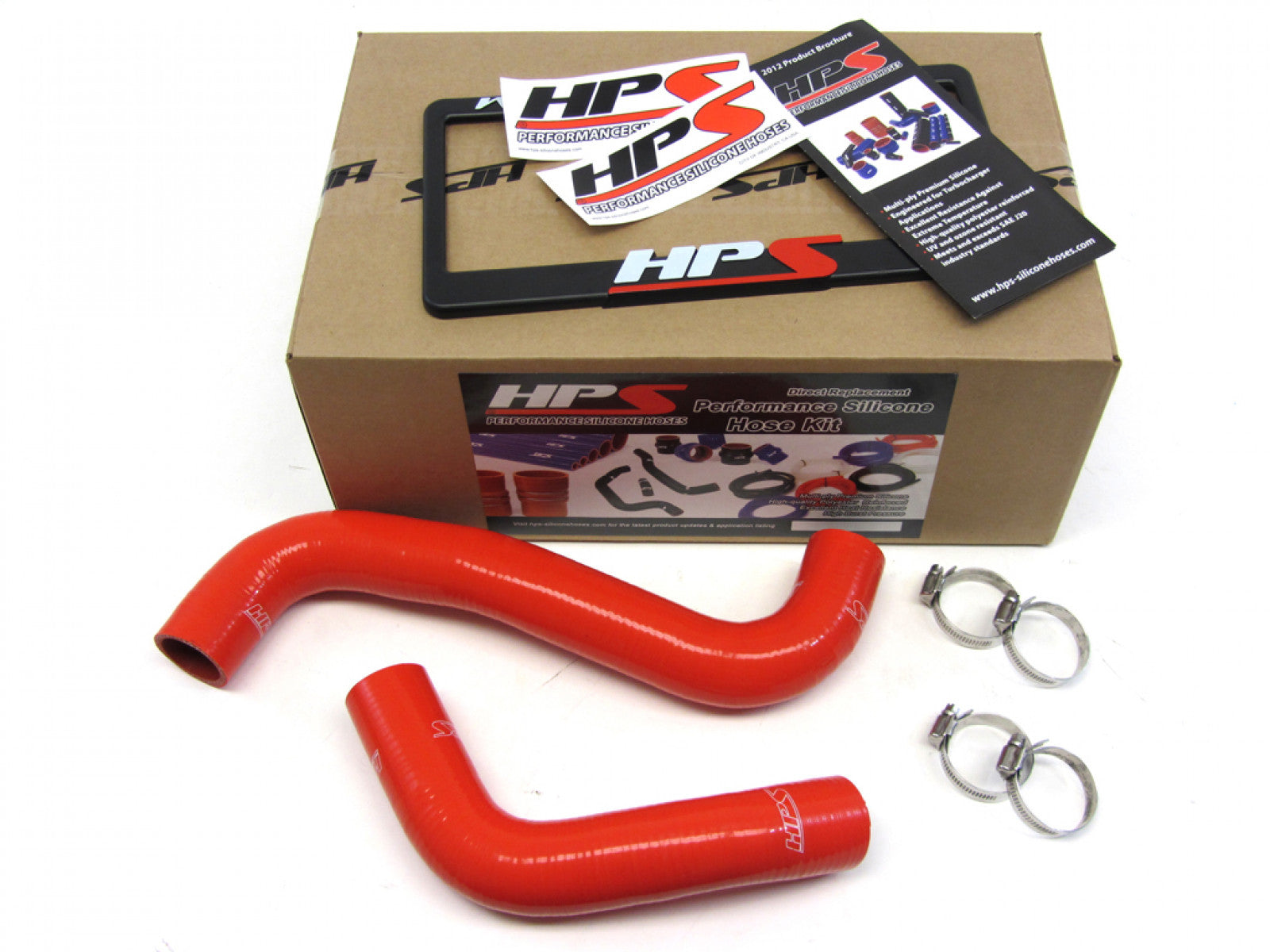 Kit de manguera de radiador de silicona reforzada HPS, refrigerante, color rojo, para Subaru 08-17 WRX / STI