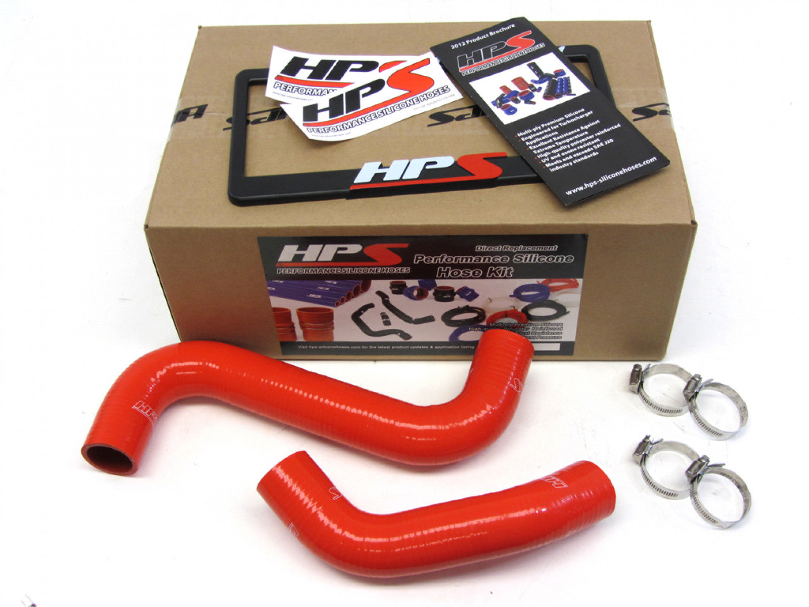 Kit de manguera de radiador de silicona reforzada HPS, refrigerante, color rojo, para Subaru 01-07 WRX / STI