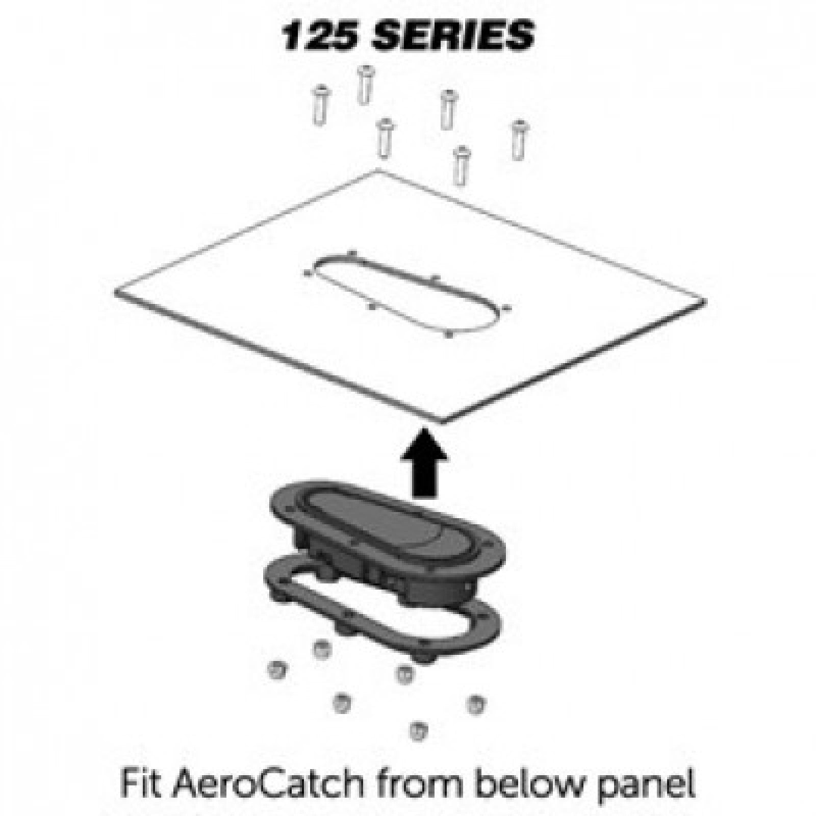 Pasadores de capó con bloqueo AeroCatch 125-4100 serie Xtreme