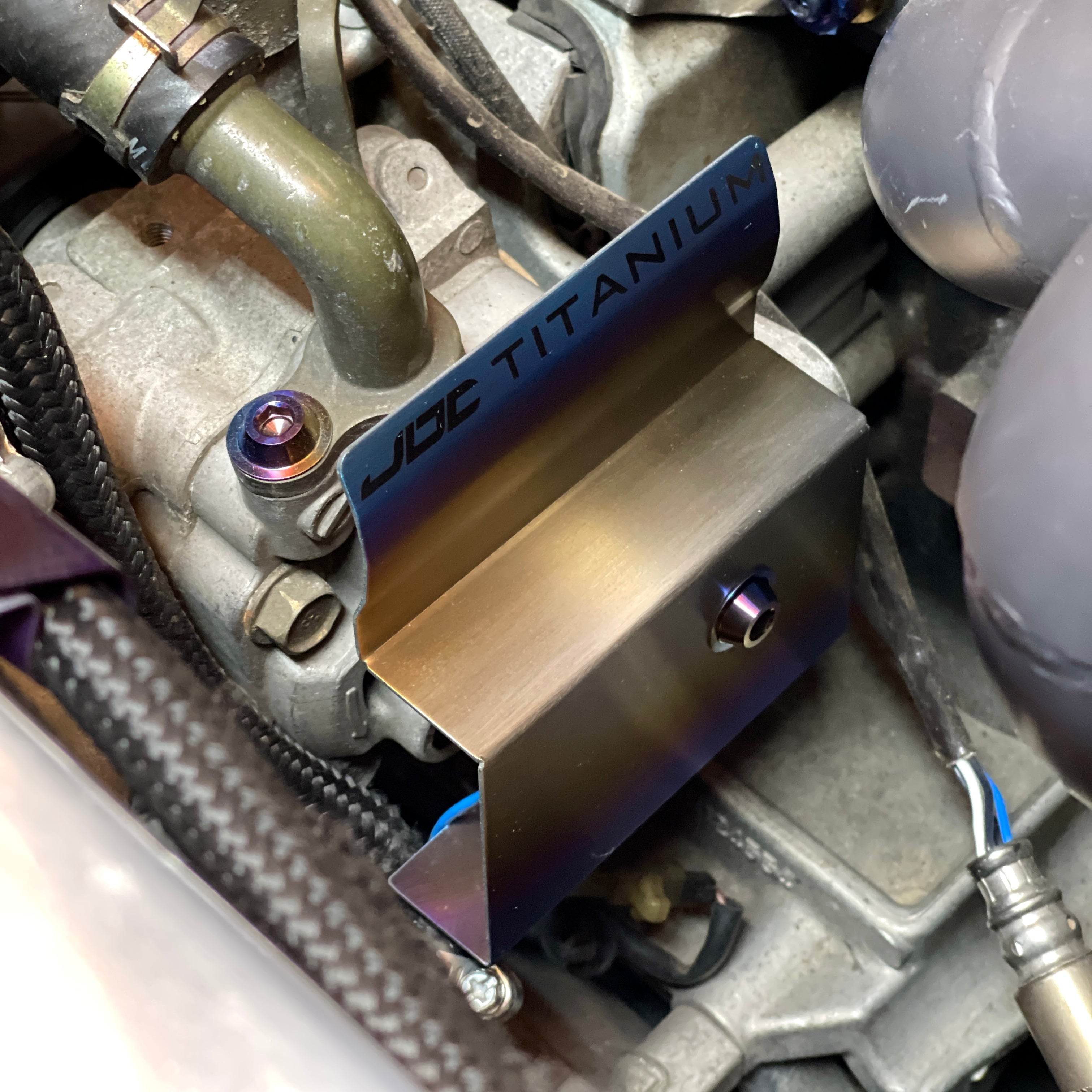 JDC Titanium Power Steering Pump Heat Shield (Evo 8/9)