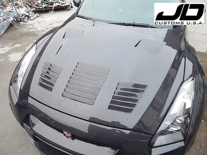 JDC TP Style FRP/CF Hood (09-15 R35 GT-R)