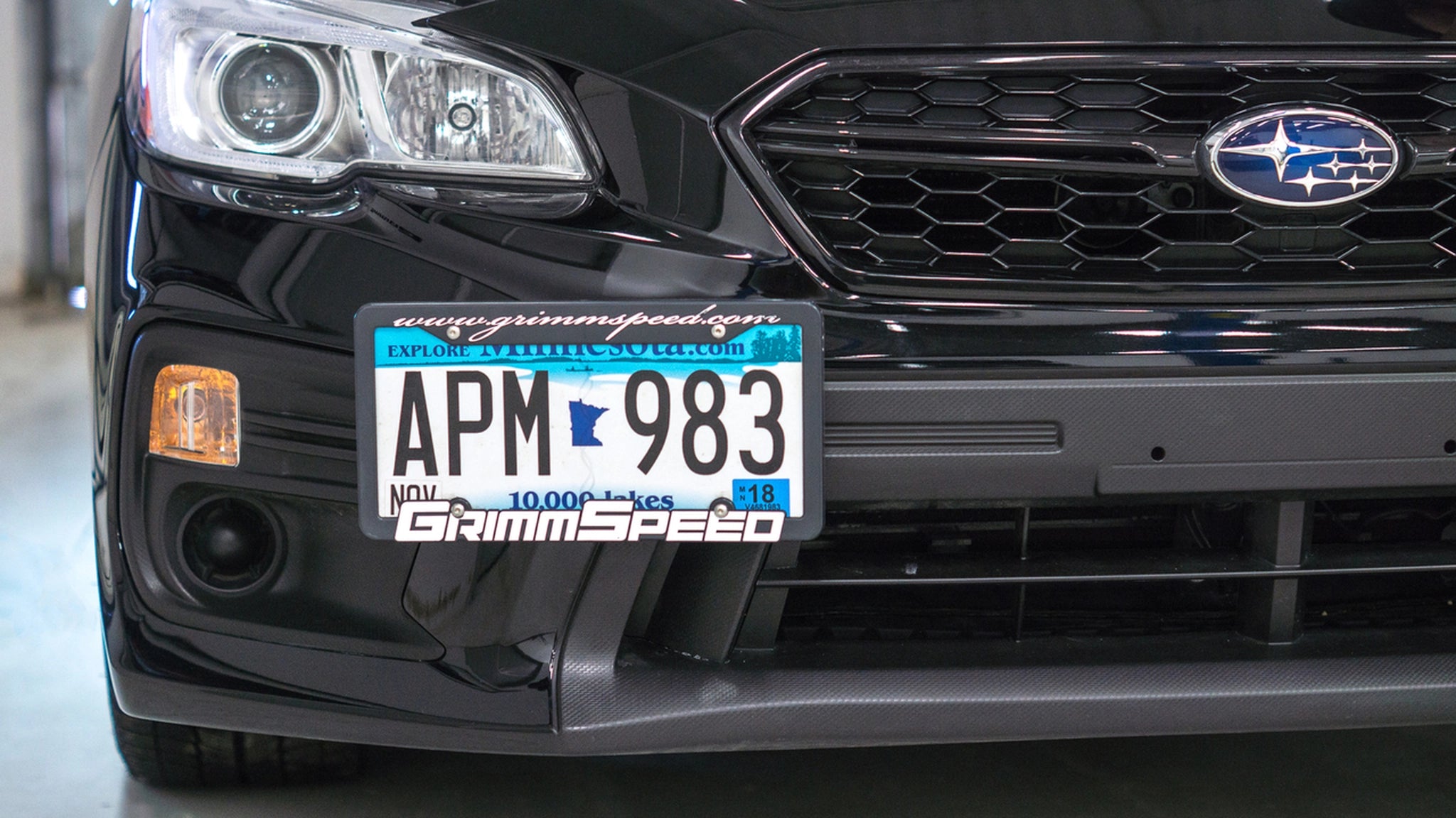 GrimmSpeed License Plate Relocation Kit (13+ BRZ/ FR-S, 18+ WRX/STI)