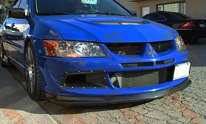 JDC Do-Luck Style Carbon Fiber Front Lip (2003-2005 Mitsubishi Lancer Evolution) - JD Customs U.S.A