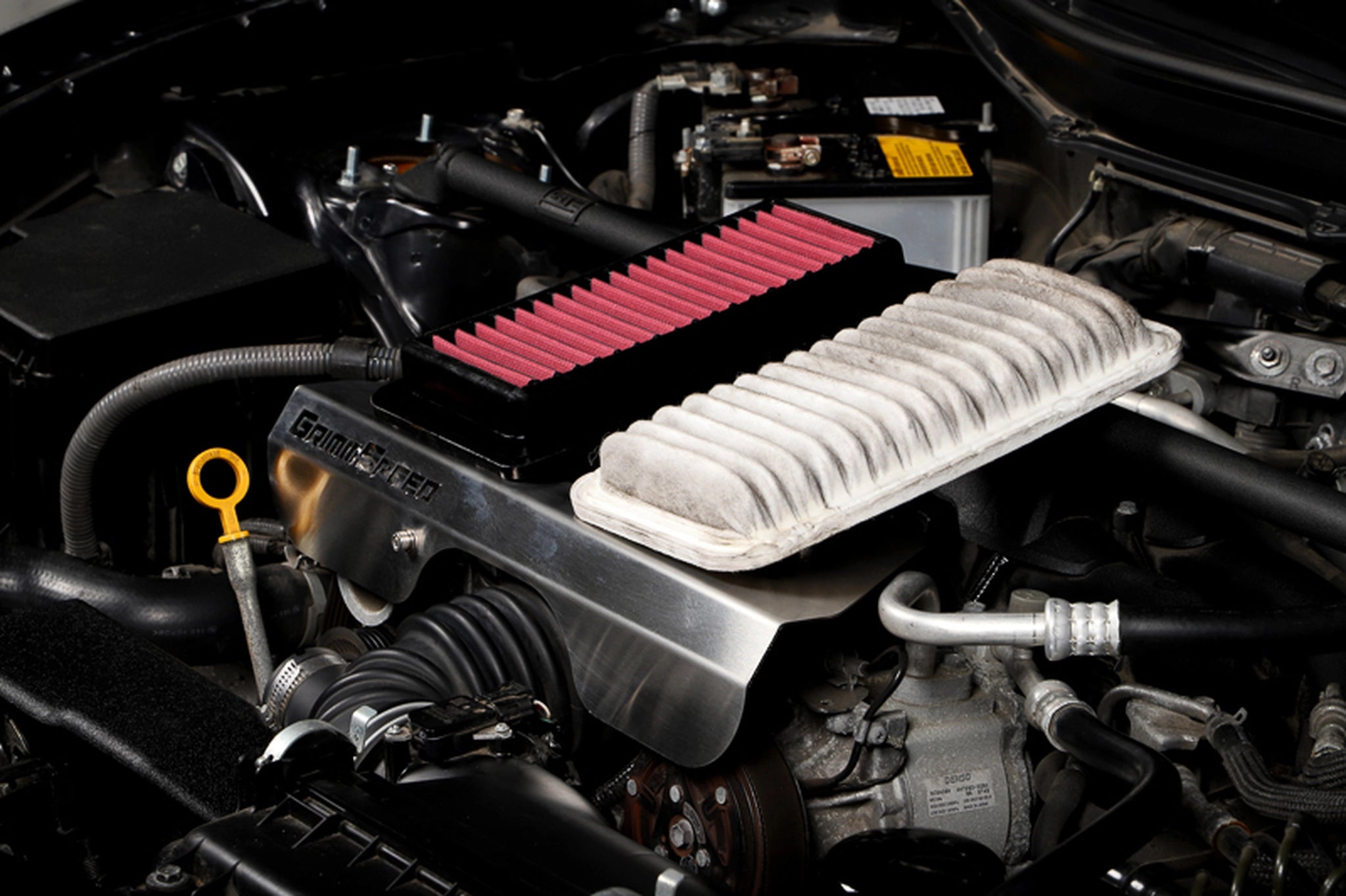 GrimmSpeed ​​08-20 Subaru WRX Filtro de aire de panel de rendimiento Dry-Con