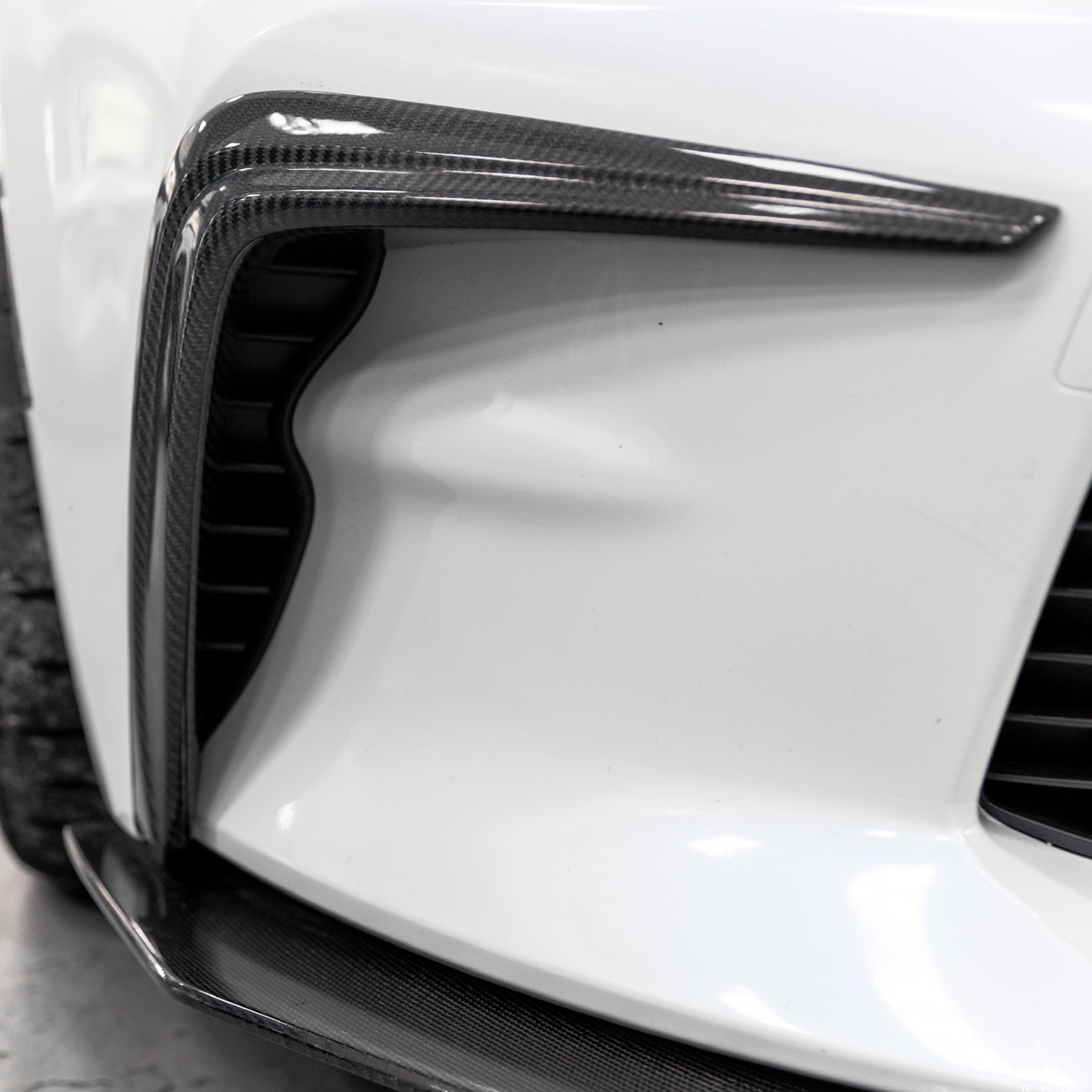 Rexpeed V4 Carbon Fiber Front Bumper Side Garnish (22+ GR86)