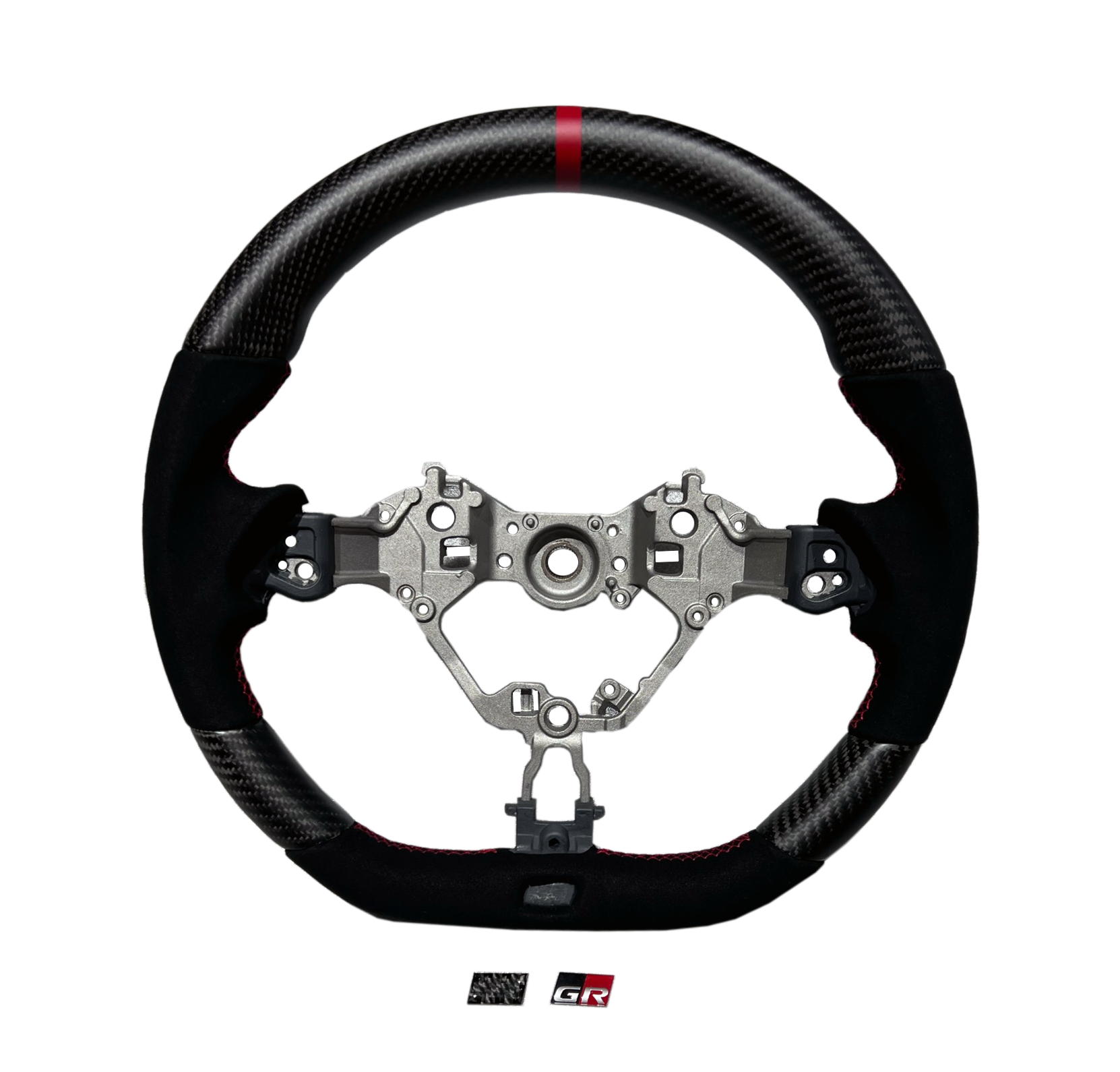 Rexpeed Carbon Fiber Black Suede Steering Wheel (22+ GR86/BRZ)