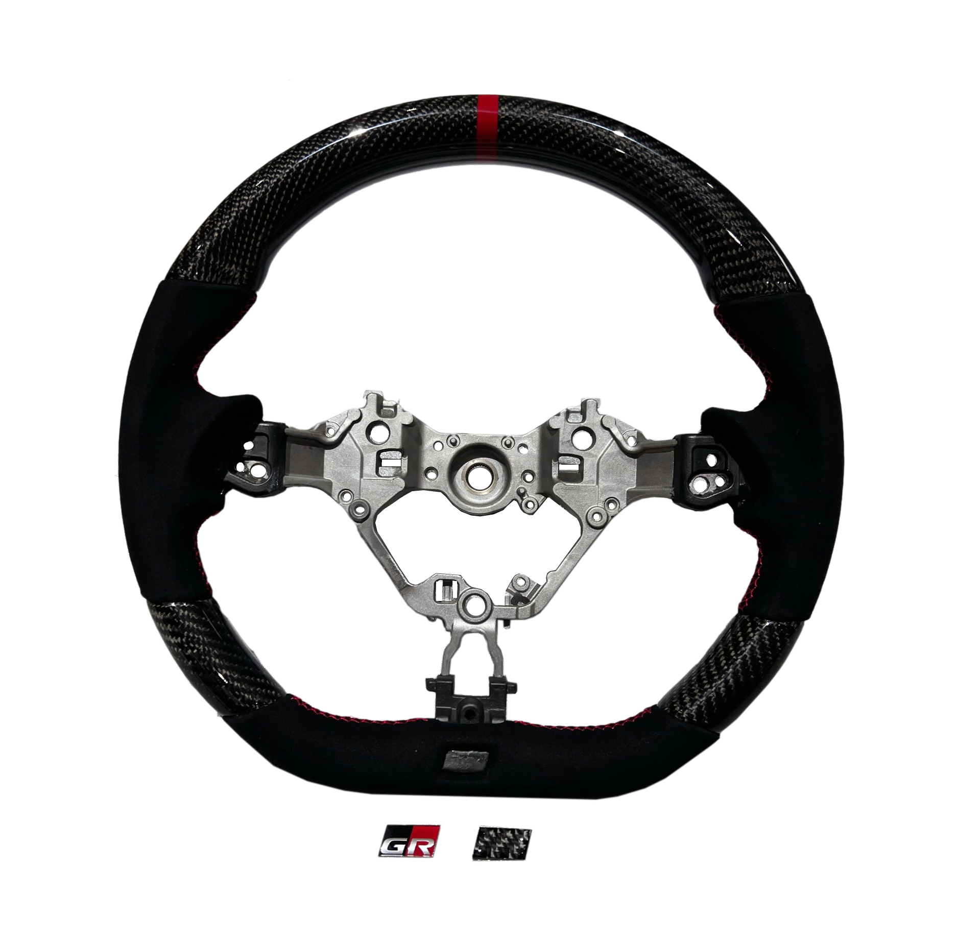 Rexpeed Carbon Fiber Black Suede Steering Wheel (22+ GR86/BRZ)