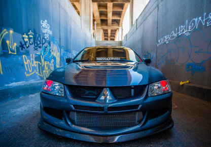 JDC Do-Luck Style Carbon Fiber Front Lip (2003-2005 Mitsubishi Lancer Evolution) - JD Customs U.S.A