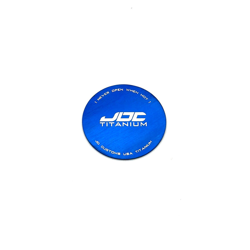 JDC Titanium Radiator Cap Plaque (Universal)