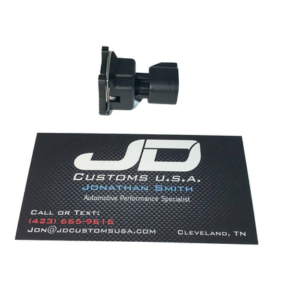 Adaptador de inyector JDC EV1 (hembra) a EV6 (macho)