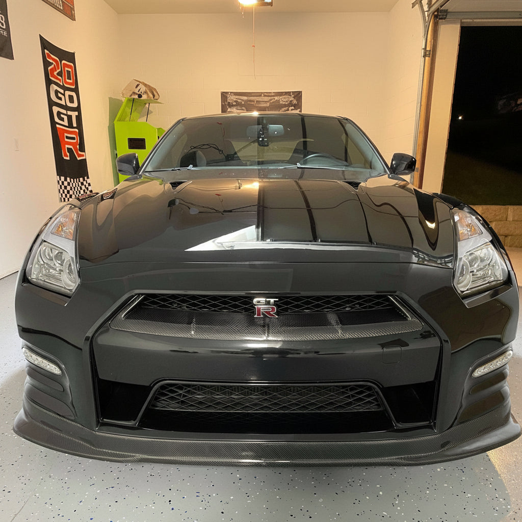 Rexpeed Mi-Style Dry Carbon Fiber Front Grille (12-16 R35 GT-R) - 2
