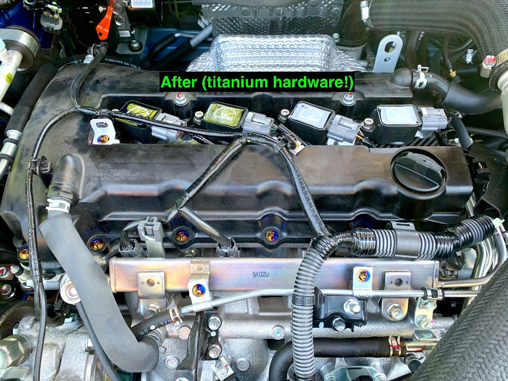 Kit de reemplazo de hardware de cubierta de válvula de titanio JDC (Evo X)