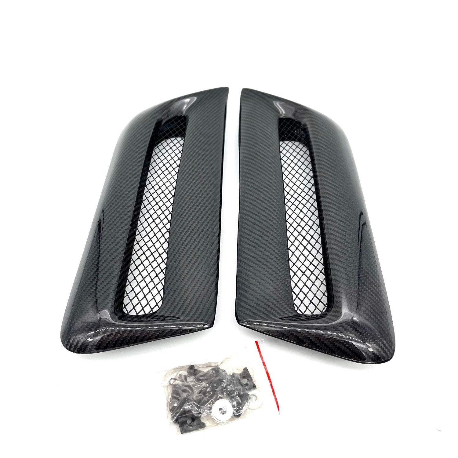 Rexpeed Twin Carbon Fiber Hood Vents (Evo X)