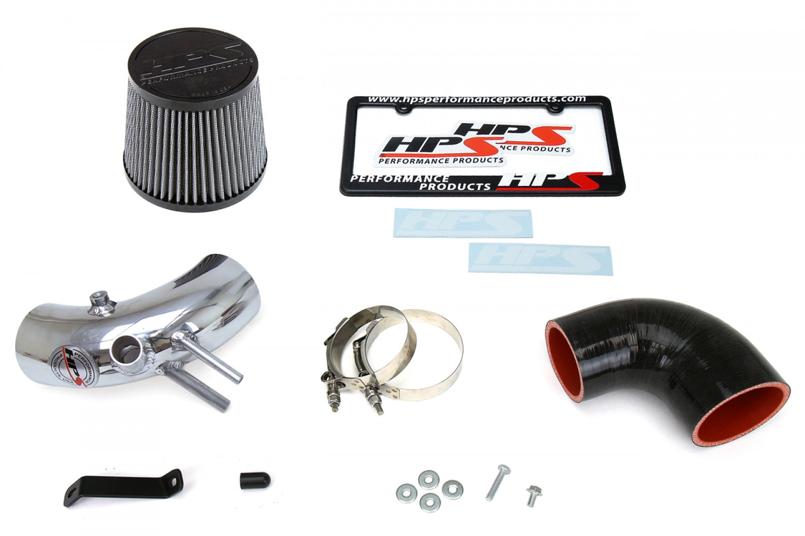 HPS Performance Polish Shortram Air Intake for 13-14 Hyundai Genesis Coupe Turbo