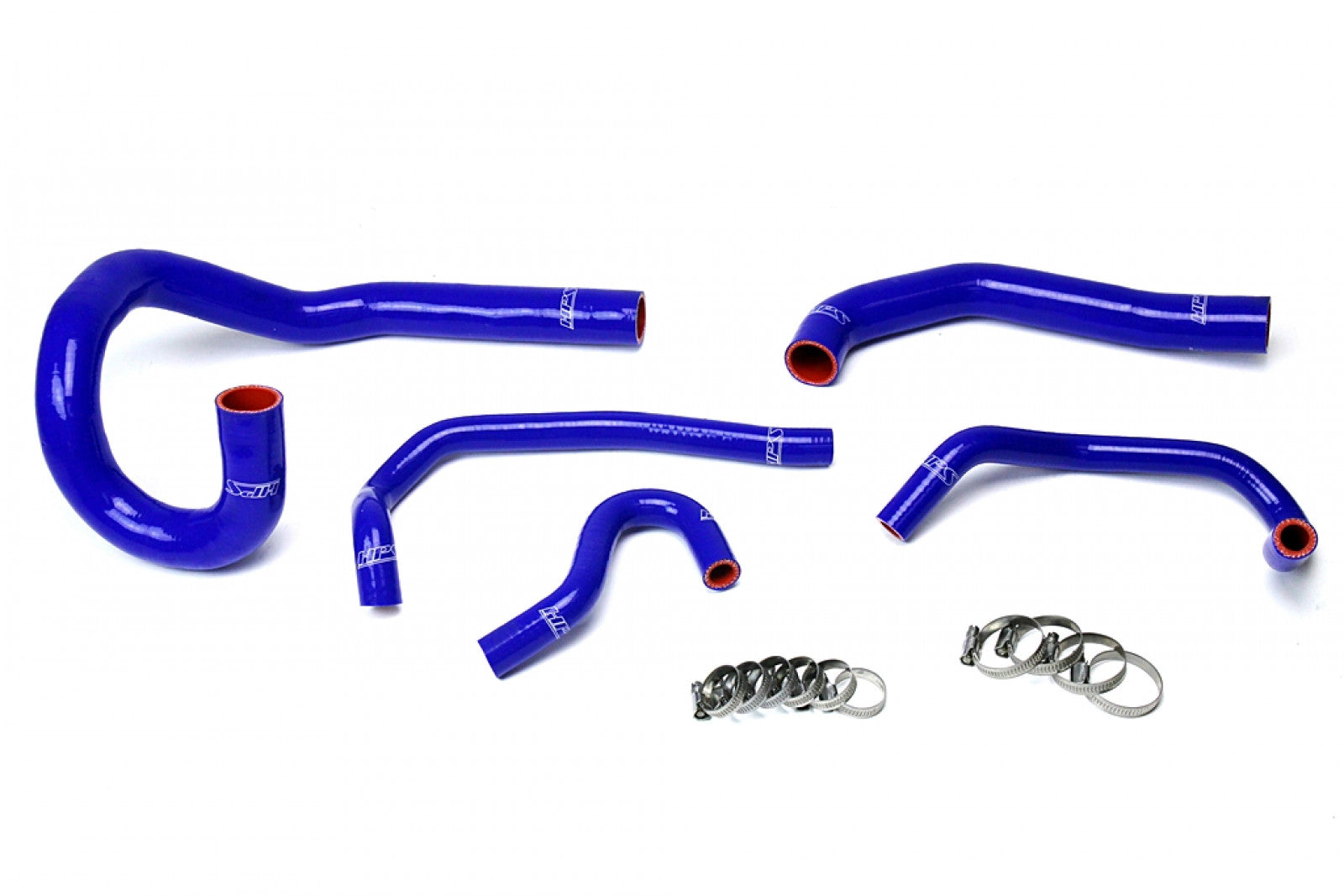 Kit de manguera de calentador de radiador de silicona reforzada azul HPS, refrigerante para Toyota 86-92 Supra MK3 Turbo y NA 7MGE / 7MGTE con volante a la izquierda