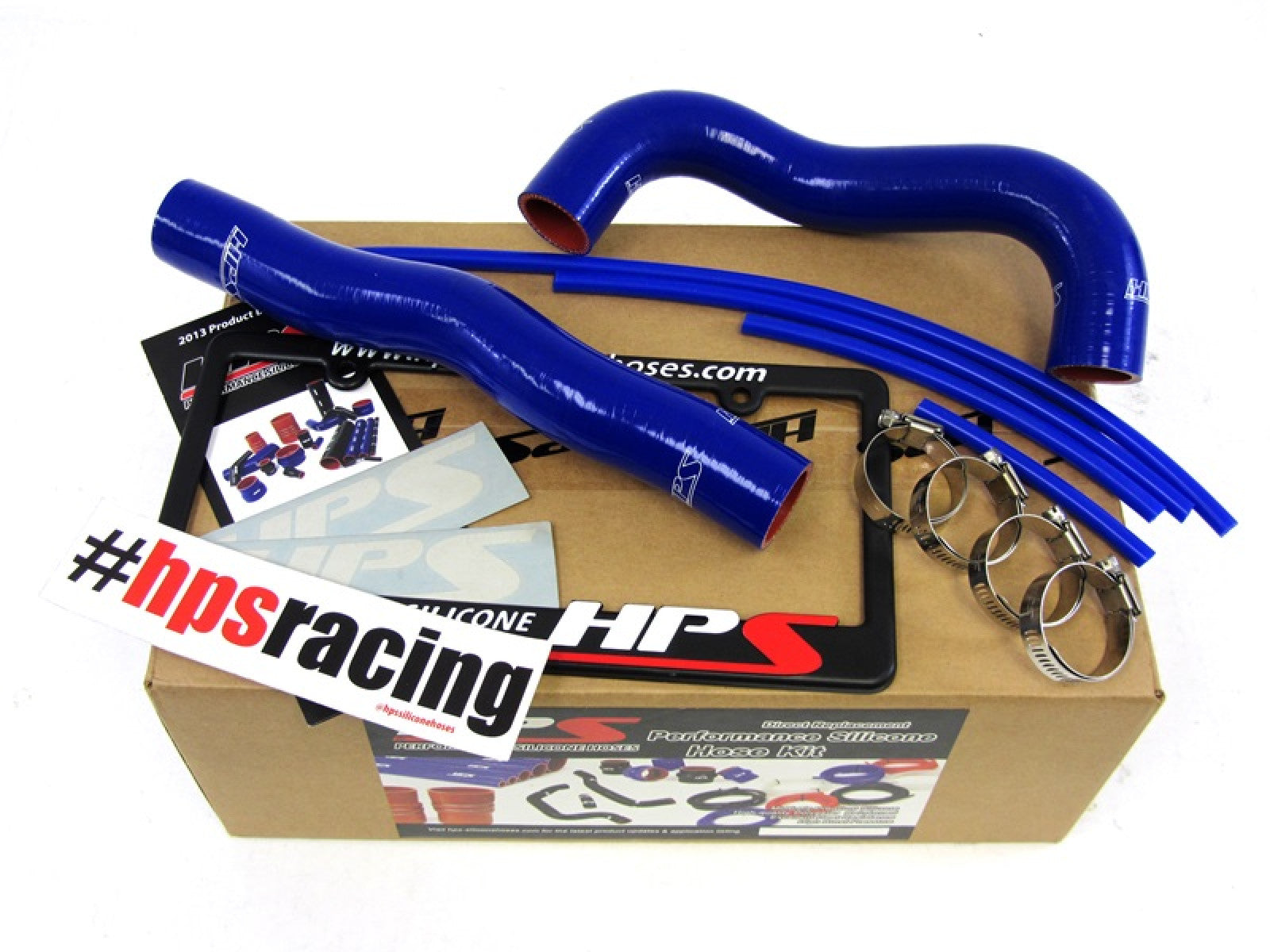 Kit de manguera de radiador de silicona azul reforzado HPS, refrigerante para Hyundai 13-14 Genesis Coupe 2.0T Turbo 4Cyl