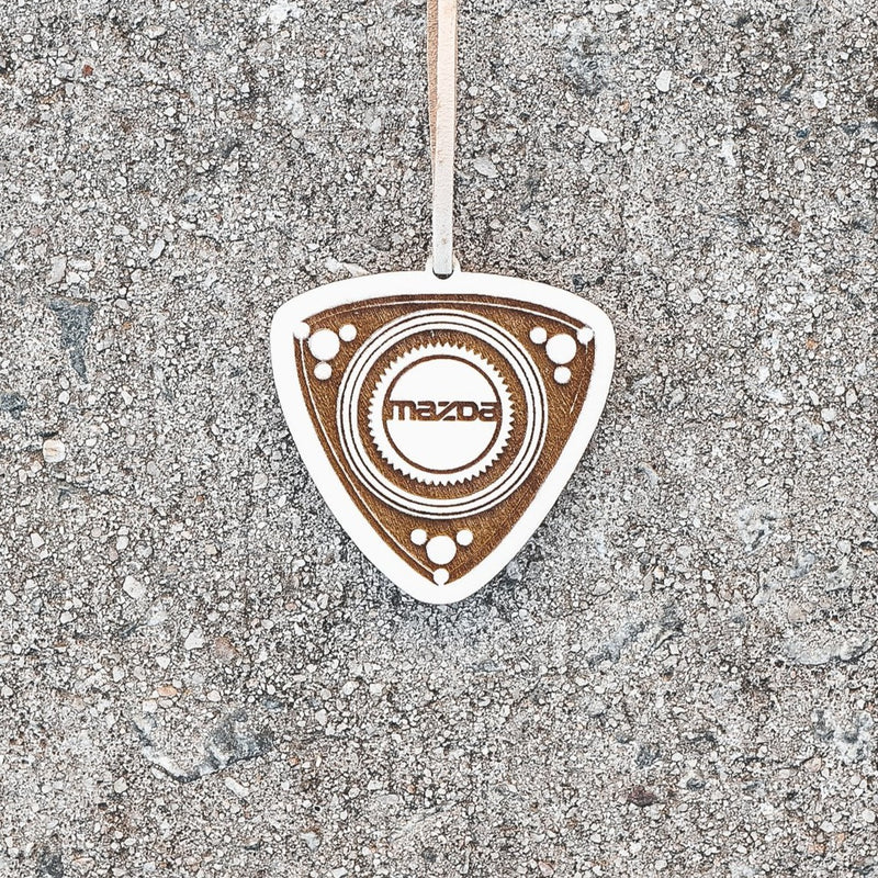 Frshslabs Re-Scentable Wooden Air Freshener (Mazda Rotary)