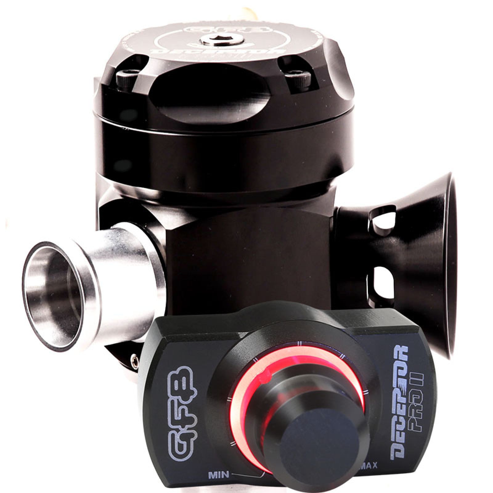 Go Fast Bits Universal 20mm Inlet, 20mm Outlet Deceptor Pro II Remote Adjustable Blow-Off Valve